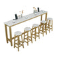 Table de salle à manger de bar d'intérieur contemporaine Table de comptoir rectangulaire