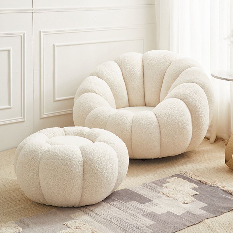 Beige Wool Stationary Sofa 27.55" High Sloped Arm Sofa for Living Room Clearhalo 'furn' 'furn_sofas' 'Furniture' 'Living Room Furniture' 'Sofa' 'sofas' 1200x1200_f174a4c7-7b5b-4178-8229-da65edabfb1d