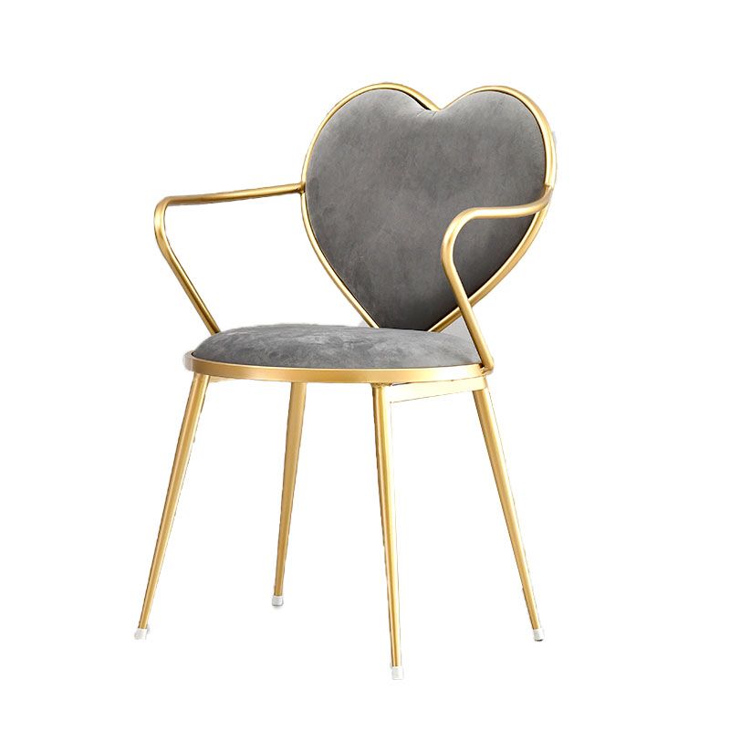 Glam Velvet Dining Room Chairs Metal Arm Dining Chair for Restaurant Use Clearhalo ' kitchen&dining_furn' 'Dining Chairs' 'Dining Tables & Seating' 'dining_chair' 'furn' 'furn_dining_chair' 'Furniture' 'furniture_dining_chair' 'Kitchen & Dining Furniture' 'kitchen' 1200x1200_f1753b43-af5b-428c-b4f1-e0ddda7e8cc0