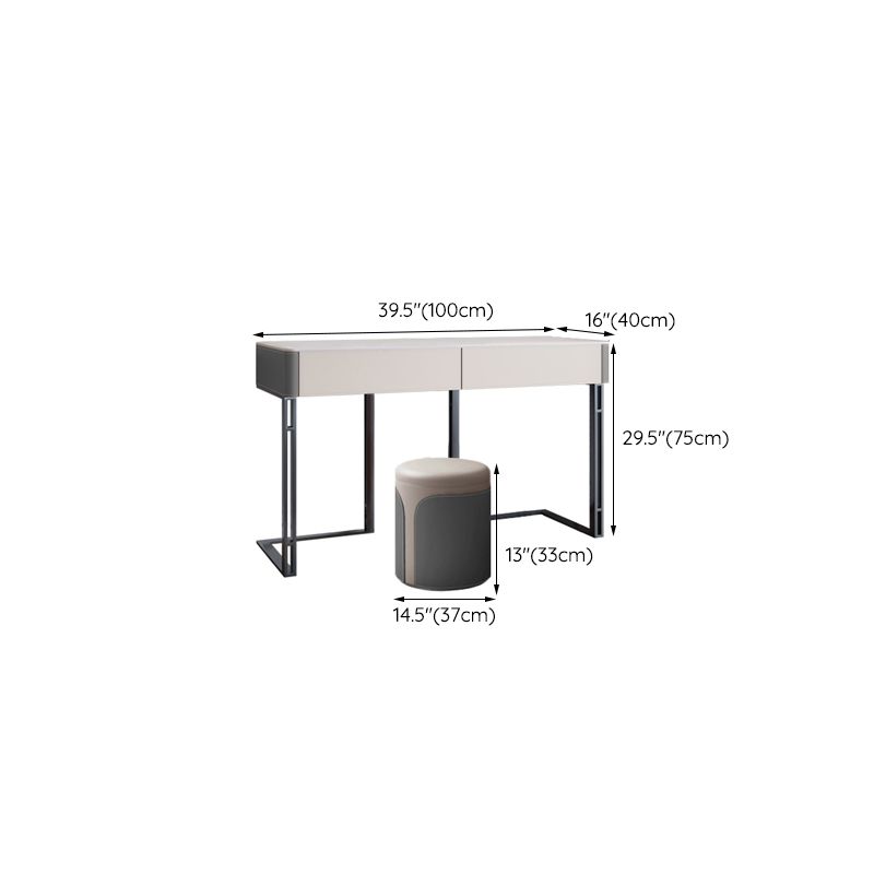 Zeitgenössischer Kiefern Make -up Eitelkeitstisch mit Schubladen Eitelkeit Make -up -Tisch Set