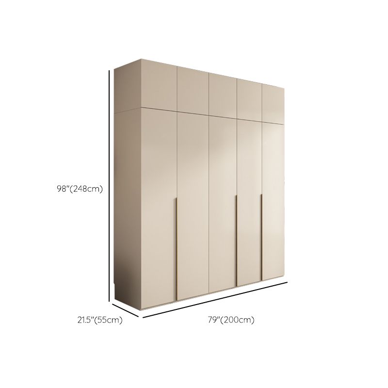 Holzgarderobe Armoire mit Regalen moderner Kleiderschrankschrank