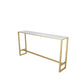Mesa rectangular blanca con altura de barra, estilo glamuroso, mesa de bar de bistró con base de caballete