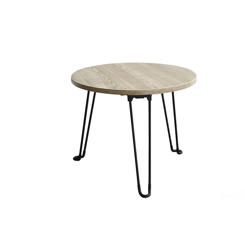 8.6"/12.9"/16.5" Tall Modern 3 Leg Ironcraft Wood Round Top Coffee Table Clearhalo 'Coffee & Accent Tables' 'Coffee Tables' 'coffee_tables' 'furn' 'furn_coffee_tables' 'Furniture' 'furniture_coffee_tables' 'Living Room Furniture' 1200x1200_f17e070c-1586-4325-9f02-831a40346c83