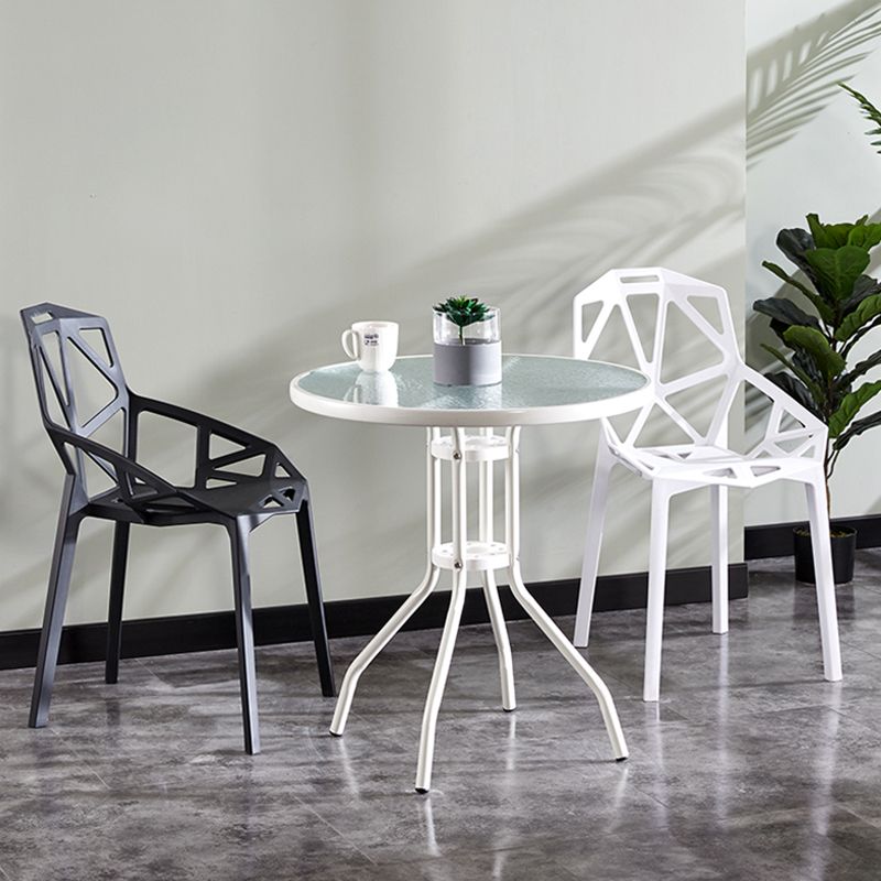 Round Shape Modern Style Dining Table Transparent Fixed Table of Glass Clearhalo ' dining_table' 'Dining Tables & Seating' 'Dining Tables' 'furn' 'furn_dining_table' 'Furniture' 'furniture_dining_table' 'Kitchen & Dining Furniture' 'kitchen&dining_furn' 'kitchen' 'kitchen_dining_table' 1200x1200_f17ff1e6-c108-4cbc-9a02-ec678e37be7c