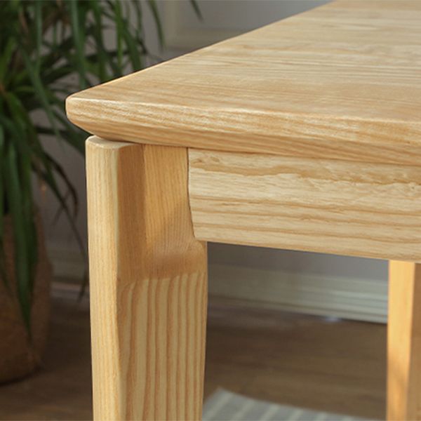 Modern 1/2/3/4/5 Pieces Dining Set Rectangle Solid Wood Legs Dinette Set in Natural Clearhalo 'Dining Room Sets' 'Dining Tables & Seating' 'dining_room_set' 'furn' 'furn_dining_room_set' 'Furniture' 'Kitchen & Dining Furniture' 1200x1200_f1801422-4a00-4b8d-82ae-913edede0eca