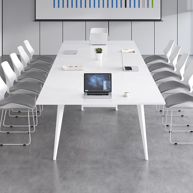 Tavolo da incontro in legno Home Office di scrittura rettangolare moderna