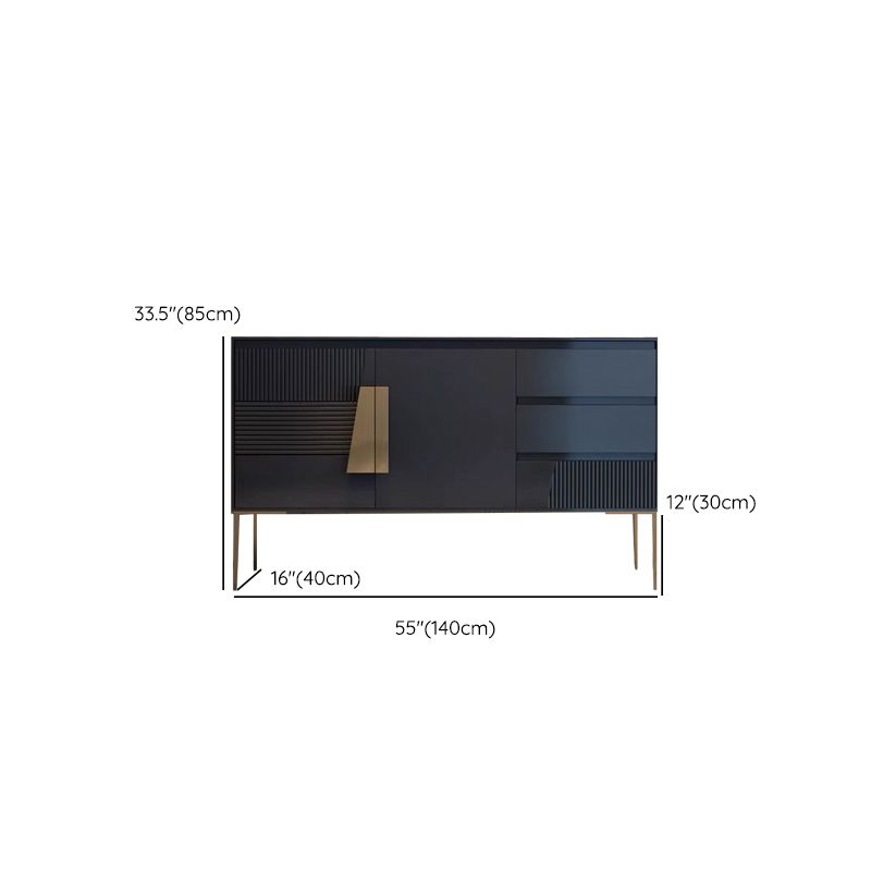 Restangle de rangement de style luxe Rectangle Armoire du buffet