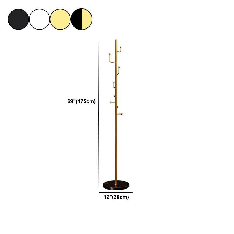Modern Hall Tree Free Standing Metal Coat Rack With Coat Hooks Clearhalo 'Entry & Mudroom Furniture' 'furn' 'furn_hall_tree_coat_racks' 'Furniture' 'Hall Trees & Coat Racks' 'hall_tree_coat_racks' 1200x1200_f181e811-d55f-4f3d-bb73-7f1879927e8a