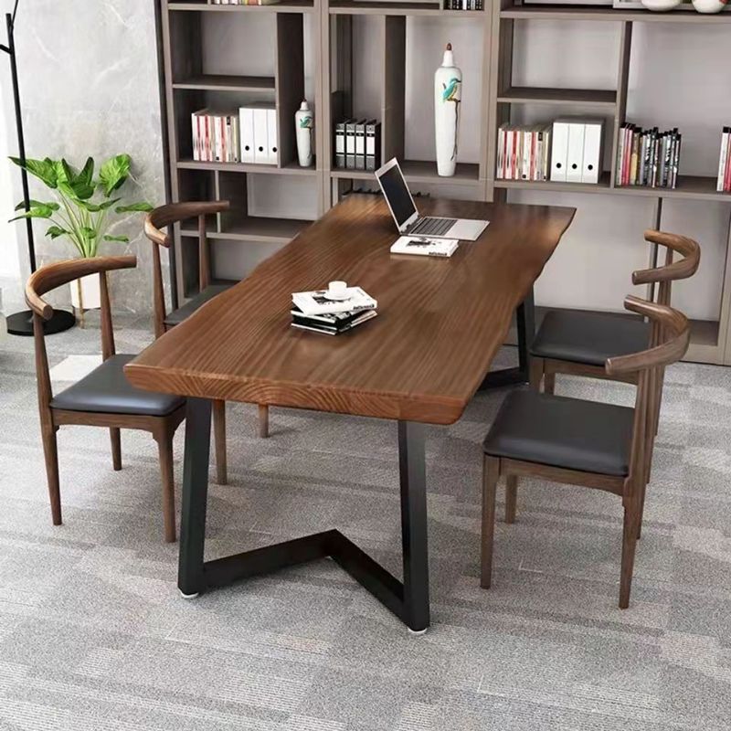 Table d'écriture de maison en bois massif bourse de couleur en bois industriel