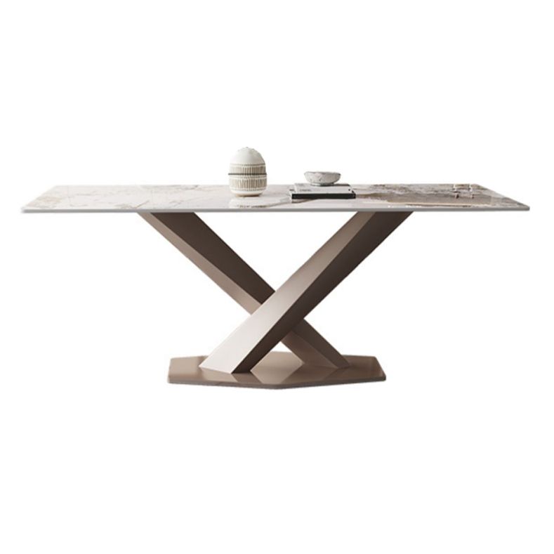 Modern 1/2/5/7/9 Pieces Silver Dinette Set with Sintered Stone Rectangle Dining Table Set Clearhalo 'Dining Room Sets' 'Dining Tables & Seating' 'dining_room_set' 'furn' 'furn_dining_room_set' 'Furniture' 'furniture_dining_room_set' 'Kitchen & Dining Furniture' 1200x1200_f1852751-dea2-48f8-97d6-a5b7a00e0b40