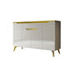 Credenza a buffet a buffet a buffet in pietra con cassetti e armadi