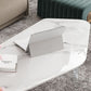 Mesa de centro moderna con patas de acrílico, juego de mesa de centro anidada para sala de estar