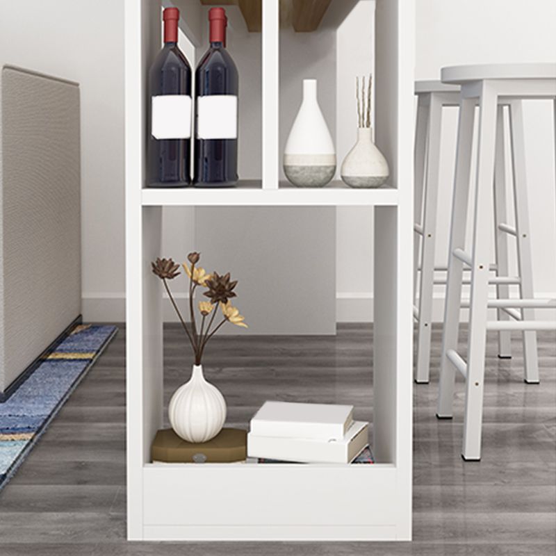 39.4-inch Double Pedestal Rectangle Table for Kitchen Dining Room Clearhalo 'Bar Furniture' 'Bar Tables' 'bar_tables' 'furn' 'furn_bar_tables' 'Furniture' 'Kitchen & Dining Furniture' 1200x1200_f18ba3d7-7ab8-4dae-a993-814dca4f714e