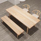 Contemporary Natural Wood Table Ash Rectangle Dining Table with 4 Legs Clearhalo 'Dining Tables & Seating' 'Dining Tables' 'dining_table' 'furn' 'furn_dining_table' 'Furniture' 'furniture_dining_table' 'Kitchen & Dining Furniture' 'kitchen' 'kitchen_dining_table' 1200x1200_f18d6686-b5bb-47c2-95ad-65c8757be719