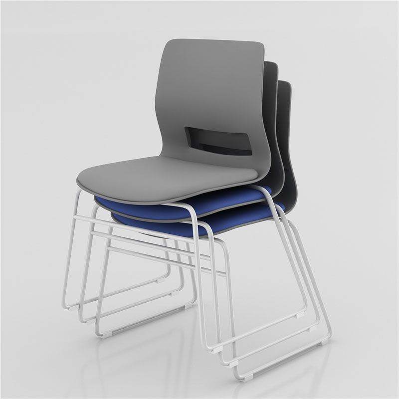 Chaise de bureau sans bras contemporaine chaise / chaise de bureau chromée