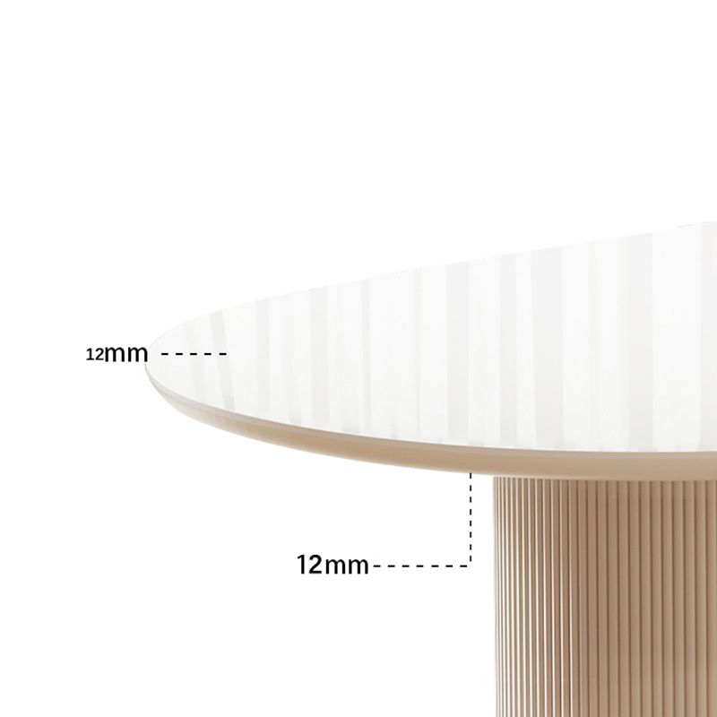 White Contemporary Dining Room Dinner Kitchen Table Double Pedestal Dinner Table