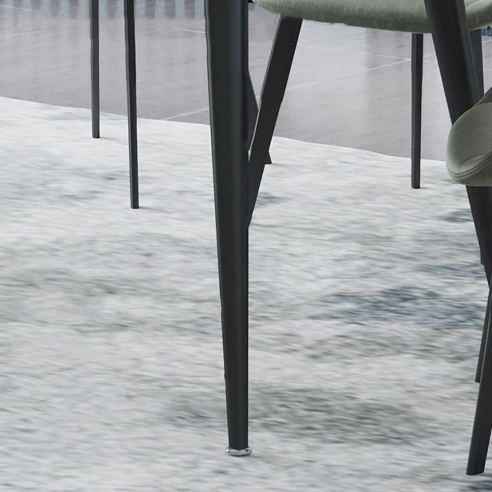 Modern Dining Table with Solid Back Chairs 1/4/6/7 Pieces Dinette Set Clearhalo 'Dining Room Sets' 'Dining Tables & Seating' 'dining_room_set' 'furn' 'furn_dining_room_set' 'Furniture' 'Kitchen & Dining Furniture' 1200x1200_f1912456-32ee-4605-9ea2-ad32ea29ba7f