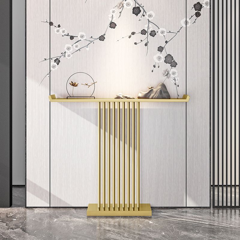 Mesa de acento de hierro de la consola moderna de 31.5 pulgadas de altura con estante