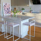 Contemporary Iron Counter Height Stools Low Back Bar Stool with Footrest Clearhalo 'Bar Furniture' 'Bar Stools' 'bar_stools' 'furn' 'furn_bar_stools' 'Furniture' 'Kitchen & Dining Furniture' 1200x1200_f193f122-8b2e-45b2-8d53-0b30b43975fe