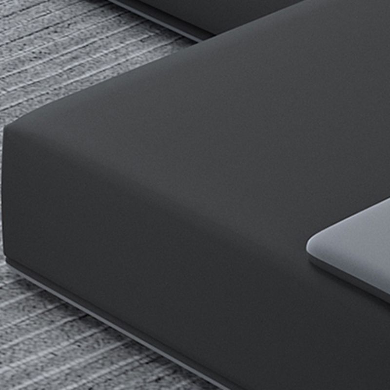 Contemporary Industrial Fabric Sofa with Bolster Pillows 29.53"High Pillow Top Arm Sofa Clearhalo 'furn' 'furn_sectionals' 'Furniture' 'furniture_sectionals' 'kitchen' 'kitchen_sectionals' 'Living Room Furniture' 'Sectionals' 1200x1200_f195e8cb-db46-4bff-9a9e-91bd12ef8bbb