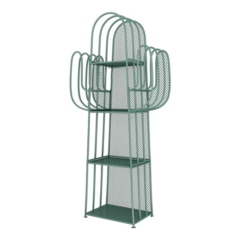 Libreria geometrica scandinava Metal With Back Shelf with Scaffali