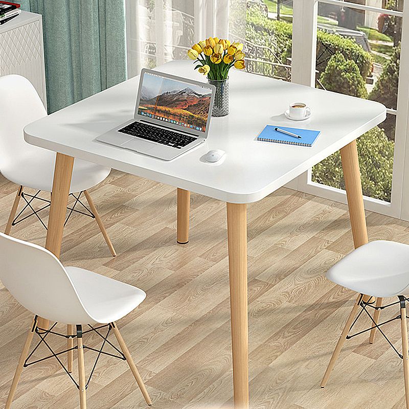 Modern Style Wood Color Solid Wood Base White/wood Color Density Board Top Coffee Table Clearhalo 'Coffee & Accent Tables' 'Coffee Tables' 'coffee_tables' 'furn' 'furn_coffee_tables' 'Furniture' 'furniture_coffee_tables' 'Living Room Furniture' 1200x1200_f1995d95-507a-4a04-8f63-6dda4c034332