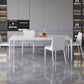 Modern Rectangle Dining Table Stone Top Metal Tripod Base Dining Table Clearhalo 'Dining Tables & Seating' 'Dining Tables' 'dining_table' 'Furniture' 'furniture_dining_table' 'Kitchen & Dining Furniture' 1200x1200_f199891f-4bfe-4144-80e8-79a8238b8840