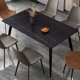 Rectangle Dining Table Modern Sintered Stone Furniture with Metallic Base Clearhalo ' dining_table' 'Dining Tables & Seating' 'Dining Tables' 'furn' 'furn_dining_table' 'Furniture' 'furniture_dining_table' 'Kitchen & Dining Furniture' 'kitchen&dining_furn' 'kitchen' 'kitchen_dining_table' 1200x1200_f19a3103-afa7-474a-a6cd-6be8d6f4e71c