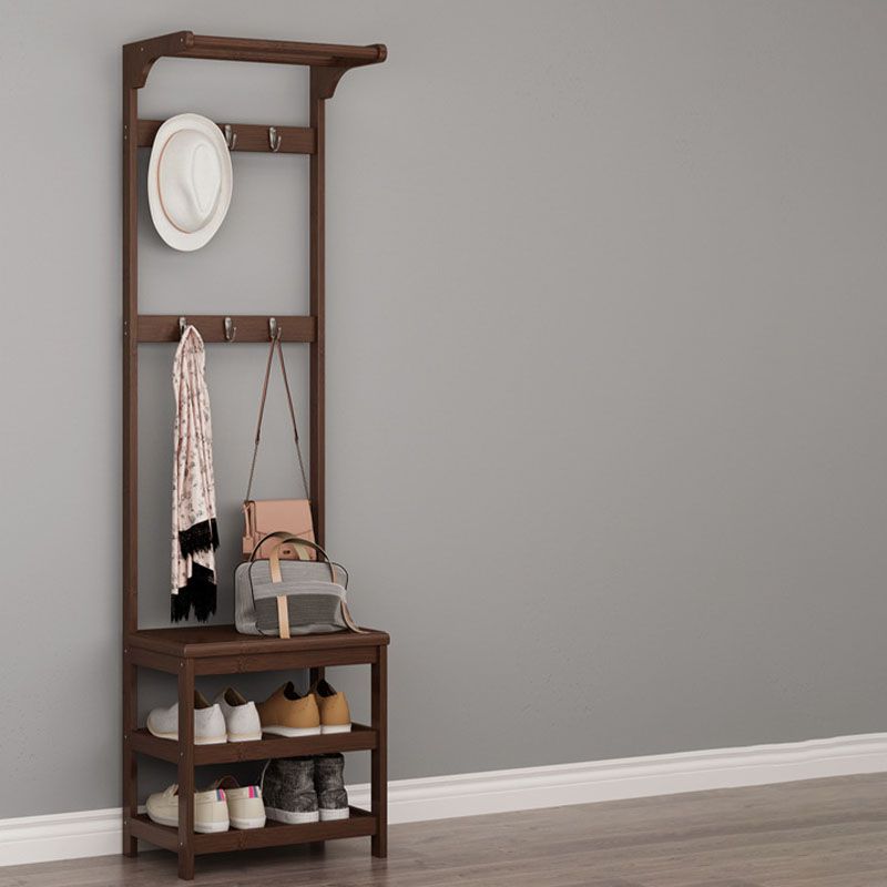 Midcentury Modern Hall Stand Wooden Hall with Scaffali