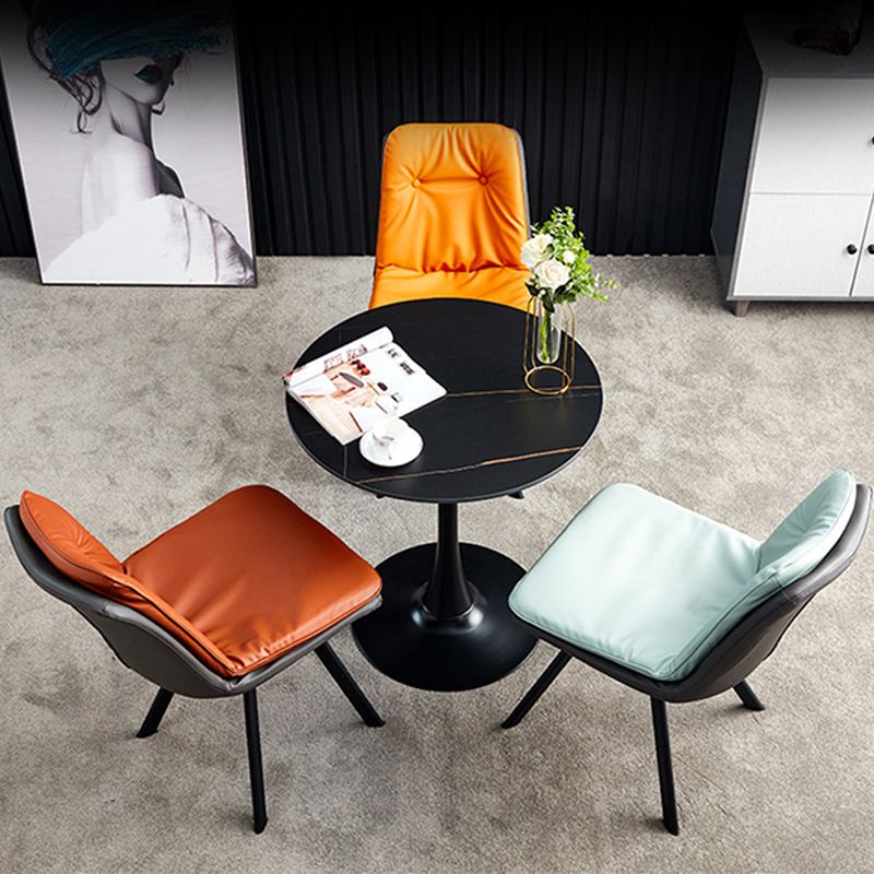 Silla de comedor para comedor tapizado industrial Parsons laterales de comedor