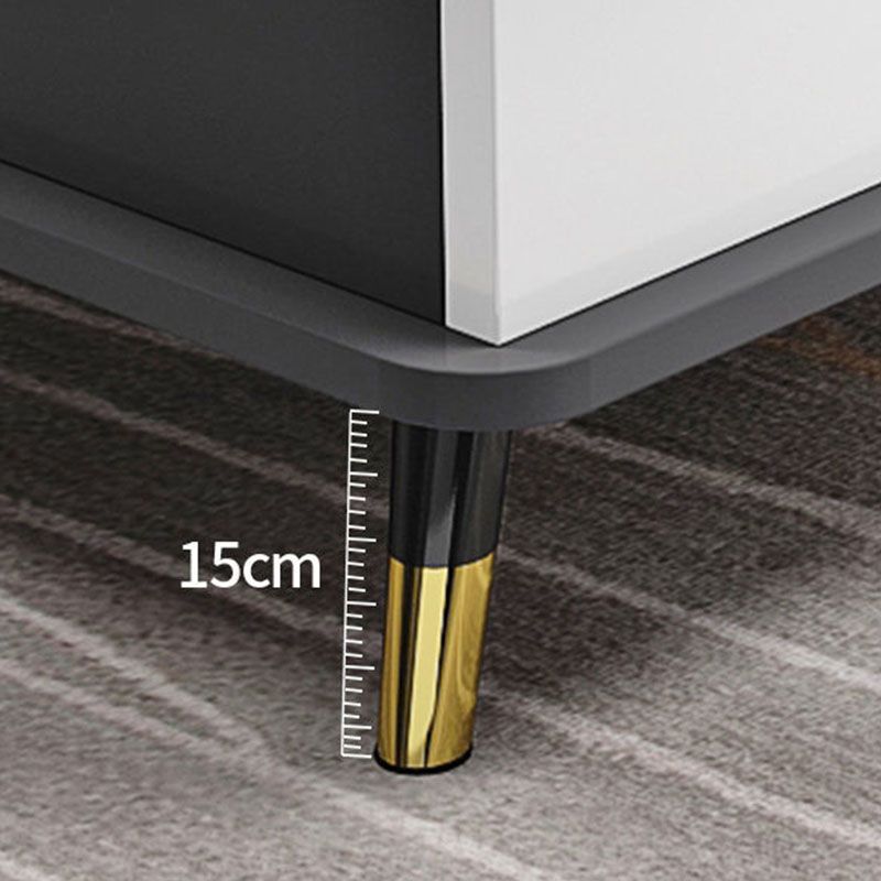 Glass TV Stand Console Open Storage TV Media Stand with Drawer Clearhalo 'furn' 'furn_tv_stands_entertainment_centers' 'Furniture' 'Living Room Furniture' 'TV Stands & Entertainment Centers' 'TV Stands & Media Storage Furniture' 'tv_stands_entertainment_centers' 1200x1200_f19d0571-c6ba-40c8-8329-69c762471a0f