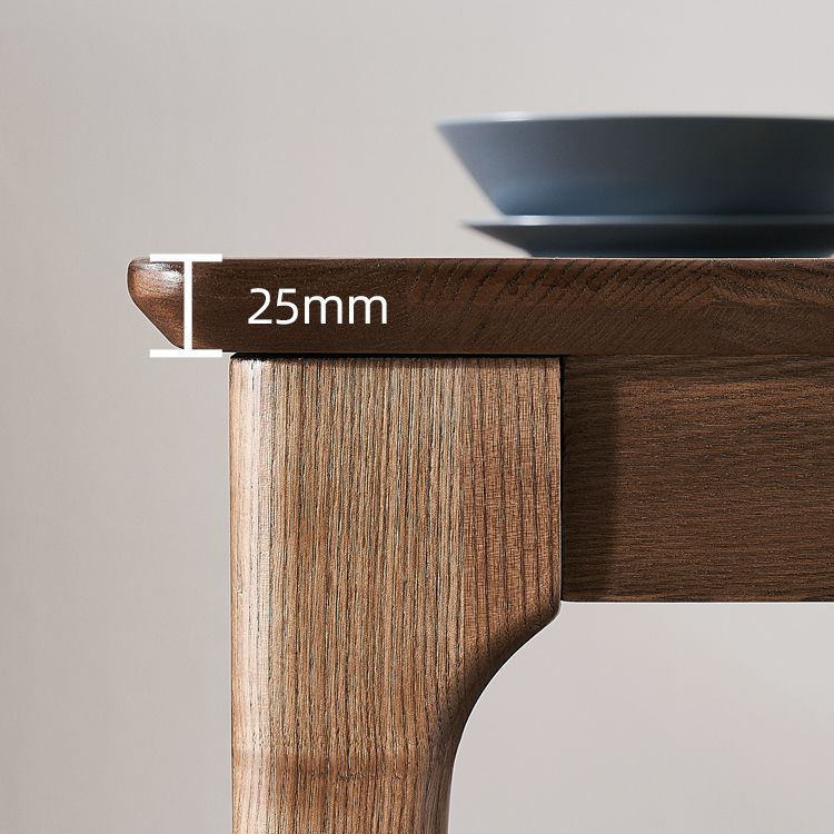 Table du site de salle à manger rectangle Simplicité Table en bois massif de style solide avec 4 pieds