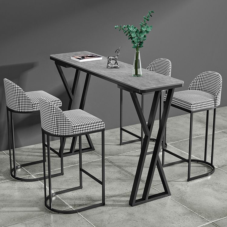 Rectangle Sintered Stone Bar Table Modern Dining Table for Kitchen Living Room Clearhalo 'Bar Furniture' 'Bar Tables' 'bar_tables' 'furn' 'furn_bar_tables' 'Furniture' 'Kitchen & Dining Furniture' 1200x1200_f19d74b0-4761-4396-a0a3-00bc7e9f73cd