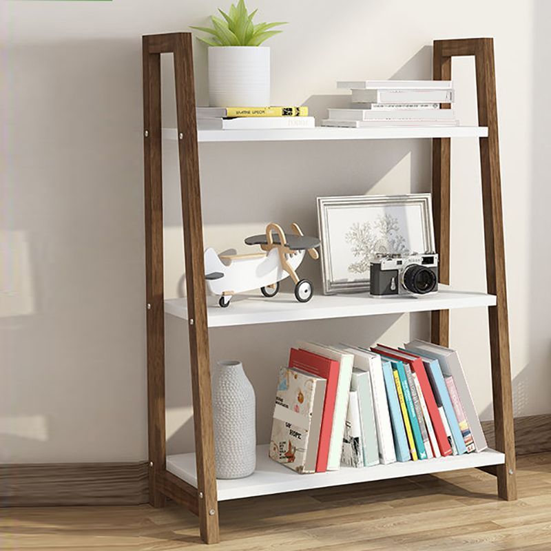 Modern Ladder Shelf Bookcase Wooden Bookshelf for Study Room Clearhalo 'Bookcases' 'furn' 'furn_bookcases' 'Furniture' 'Office Furniture' 1200x1200_f19f2dc6-e44d-4490-ac48-84a504fe52e4