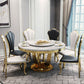 Marble Dining Table Luxury Style Single Pedestal Base Round Table for Dining Room Clearhalo ' dining_table' 'Dining Tables & Seating' 'Dining Tables' 'furn' 'furn_dining_table' 'Furniture' 'furniture_dining_table' 'Kitchen & Dining Furniture' 'kitchen&dining_furn' 'kitchen' 'kitchen_dining_table' 1200x1200_f1a01752-300e-4cda-9688-b63f412a2e33