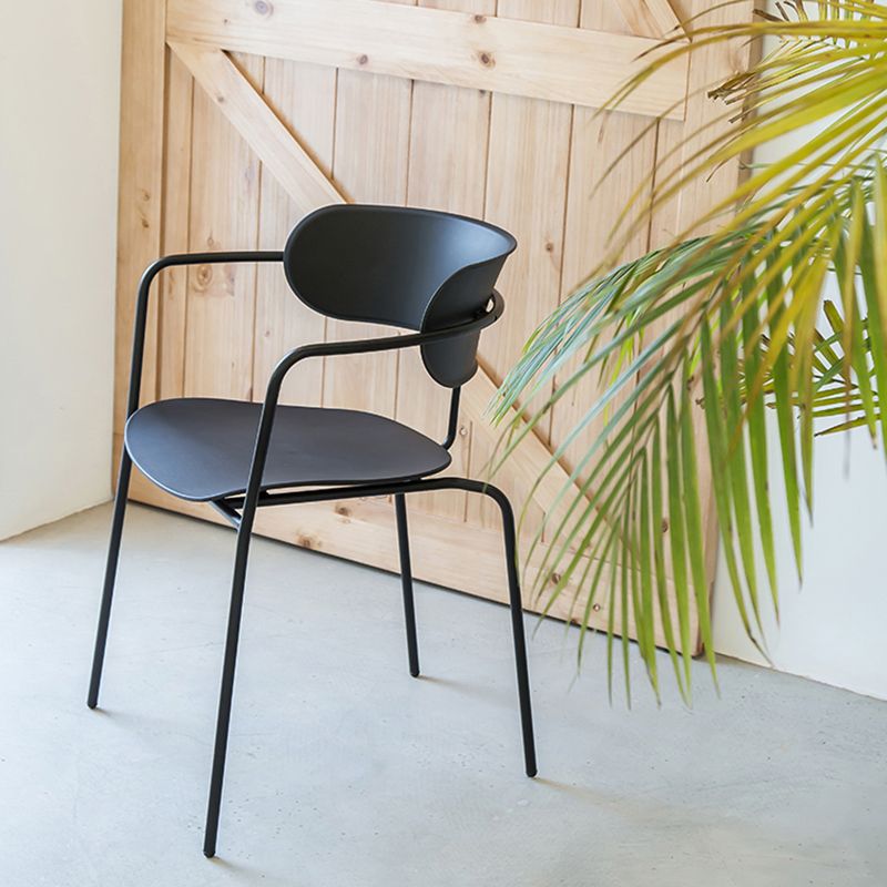 Industrial Style Metal Dining Chairs Stackable Dining Chairs for Kitchen Clearhalo ' kitchen&dining_furn' 'Dining Chairs' 'Dining Tables & Seating' 'dining_chair' 'furn' 'furn_dining_chair' 'Furniture' 'furniture_dining_chair' 'Kitchen & Dining Furniture' 'kitchen' 1200x1200_f1a097d2-b9f9-4248-9629-a150c983e00e