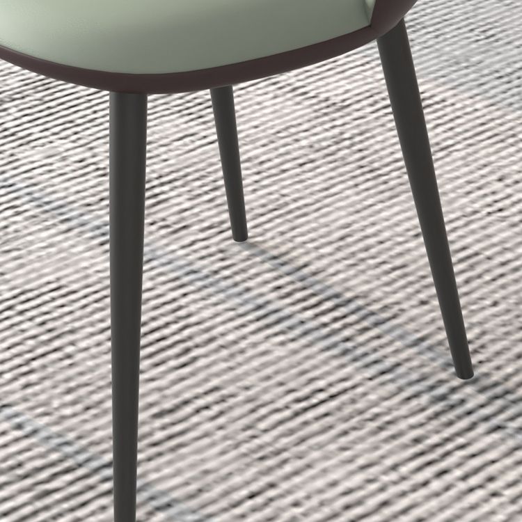 Contemporary Metal Dining Room Chairs PU Leather Dining Armless Chairs for Home Use Clearhalo ' kitchen&dining_furn' 'Dining Chairs' 'Dining Tables & Seating' 'dining_chair' 'furn' 'furn_dining_chair' 'Furniture' 'furniture_dining_chair' 'Kitchen & Dining Furniture' 'kitchen' 1200x1200_f1a13b3d-b4b5-4975-9d56-5585dde00ae3