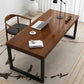 Vast hout rechthoekig kantoor bureau sleeënbasis 29.53 "Tall Writing Desk