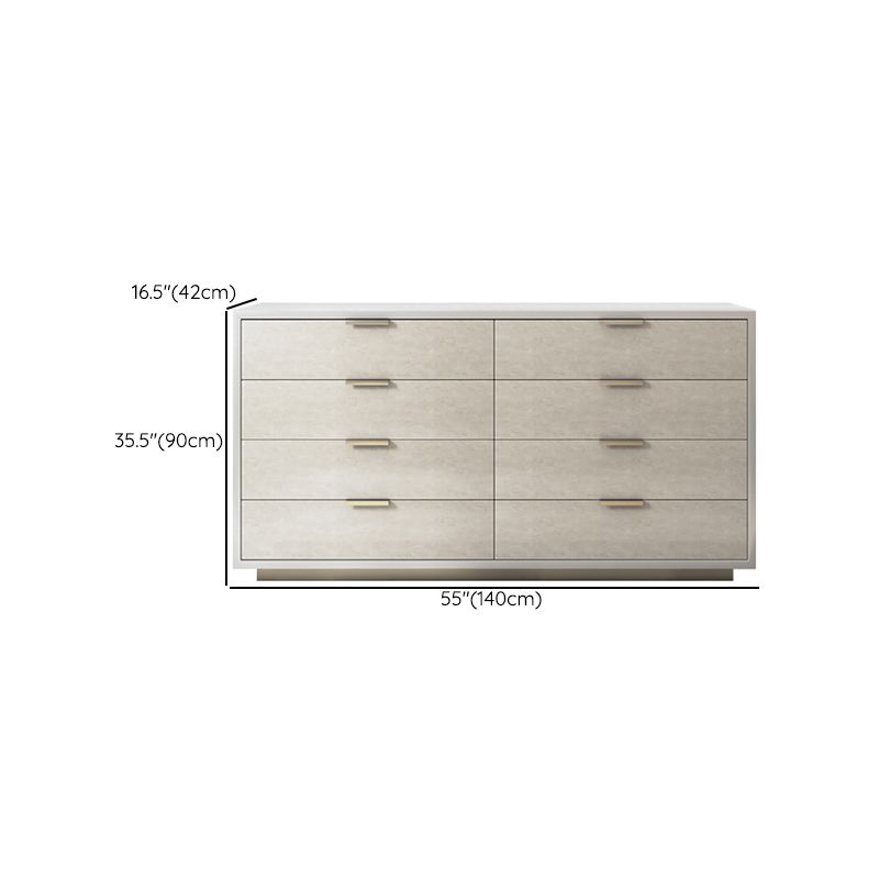 Ultra-Modern Double Dresser Solid Wood Storage Chest with Drawers for Bedroom Clearhalo 'Bedroom Furniture' 'Dressers & Chests' 'dressers_chests' 'furn' 'furn_dressers_chests' 'Furniture' 1200x1200_f1a43154-d6b1-432e-8b30-11a255de3f2c