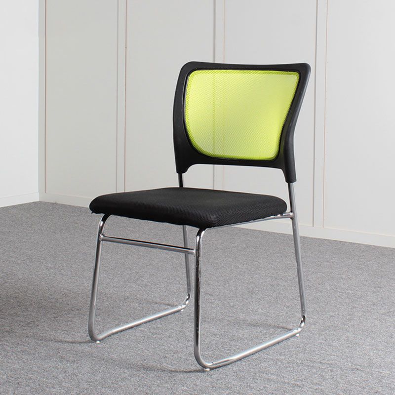 Modern Green Metal Desk Chair with Mid Back Home Office Chair Clearhalo 'furn' 'furn_office_chair' 'Furniture' 'furniture_office_chair' 'Office Chairs' 'Office Furniture' 'office_chair' 1200x1200_f1a4a7c3-b84e-4376-90c6-28bccafa428d