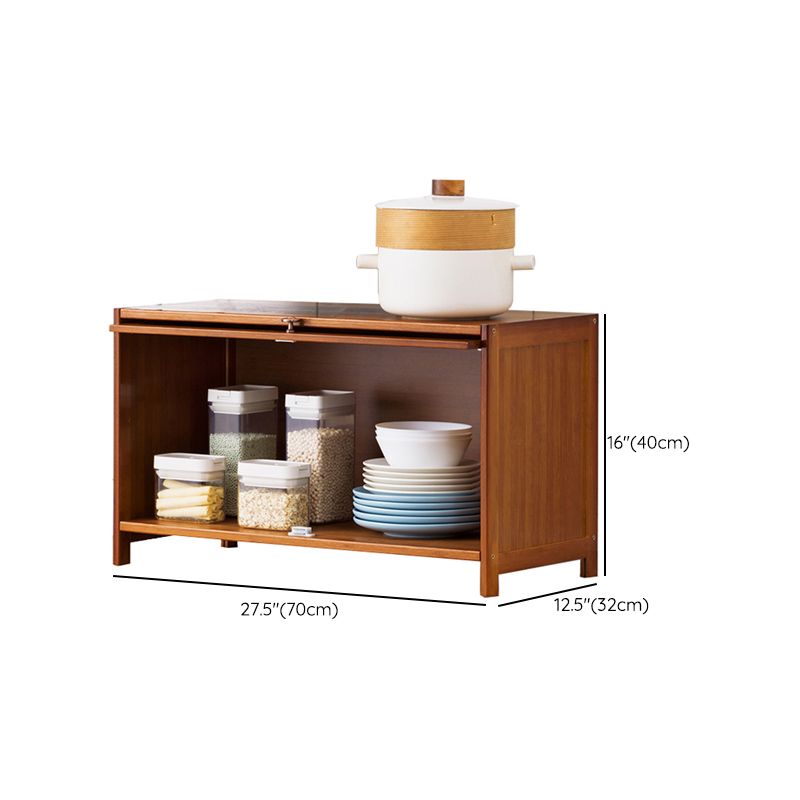 Server da pranzo di bambù Brown Celevaboard a buffet contemporaneo per casa