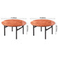 Simplicity Home Solid Wood Dining Table Round Shape Dining Table with Metallic Base Clearhalo ' dining_table' 'Dining Tables & Seating' 'Dining Tables' 'furn' 'furn_dining_table' 'Furniture' 'furniture_dining_table' 'Kitchen & Dining Furniture' 'kitchen&dining_furn' 'kitchen' 'kitchen_dining_table' 1200x1200_f1aa35ef-859e-4936-9992-9a6f6fb4c59a