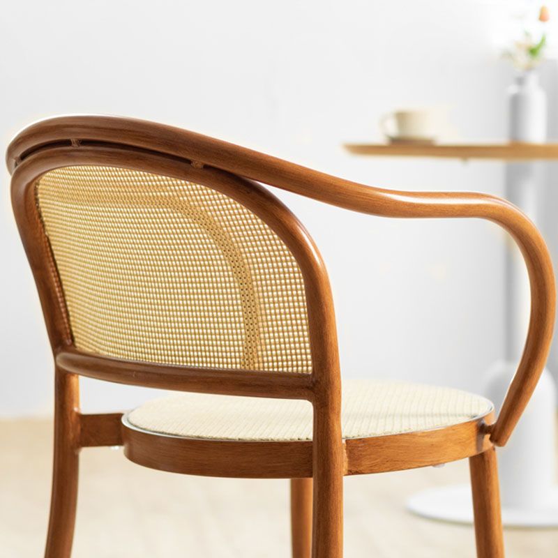 Scandinavian Arm Open Back Chairs for Home Wood Dining Chairs Clearhalo 'Dining Chairs' 'Dining Tables & Seating' 'dining_chair' 'furn' 'furn_dining_chair' 'Furniture' 'Kitchen & Dining Furniture' 1200x1200_f1ab694a-9211-4975-b7a3-74dbfdb0aef4
