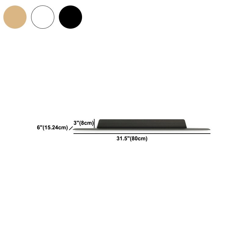 Scandinavian Metal Floating Bookcase 6" Wide Living Room Book Shelf Clearhalo 'Bookcases' 'furn' 'furn_bookcases' 'Furniture' 'Office Furniture' 1200x1200_f1aba0dd-7007-4acd-b2d8-d0b2a4d2ad25