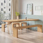 Contemporary Khaki Standard Dining Table Solid Wood Rectangle Dining Table with Double Pedestal Base Clearhalo ' dining_table' 'Dining Tables & Seating' 'Dining Tables' 'furn' 'furn_dining_table' 'Furniture' 'furniture_dining_table' 'Kitchen & Dining Furniture' 'kitchen&dining_furn' 'kitchen' 'kitchen_dining_table' 1200x1200_f1ae6df9-4a57-454e-aee9-5a0a711135cf