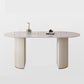 Traditional Luxury Dining Table with White Marble Oval Dining Table for Home