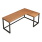L-Shaped Modern Study Table Fixed Writing Table of Pinewood Solid Wood without Cabinet Clearhalo 'Furniture' 'furniture_office_desk' 'Office Desks' 'Office Furniture' 'office_desk' 1200x1200_f1b0d7eb-2b91-470a-ab32-34601eaec627