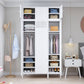 Metallic Finish Cabinet with Legs Contemporary Metal Wardrobe for Home Clearhalo 'Armoires & Wardrobes' 'armoires_wardrobes' 'Bedroom Furniture' 'furn' 'furn_armoires_wardrobes' 'Furniture' 1200x1200_f1b17ed5-e1ec-4e57-8d44-32ff9b6640cc