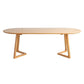 Simplicity Oval Top Restaurant Table Solid Wood Dining Table for Dining Room