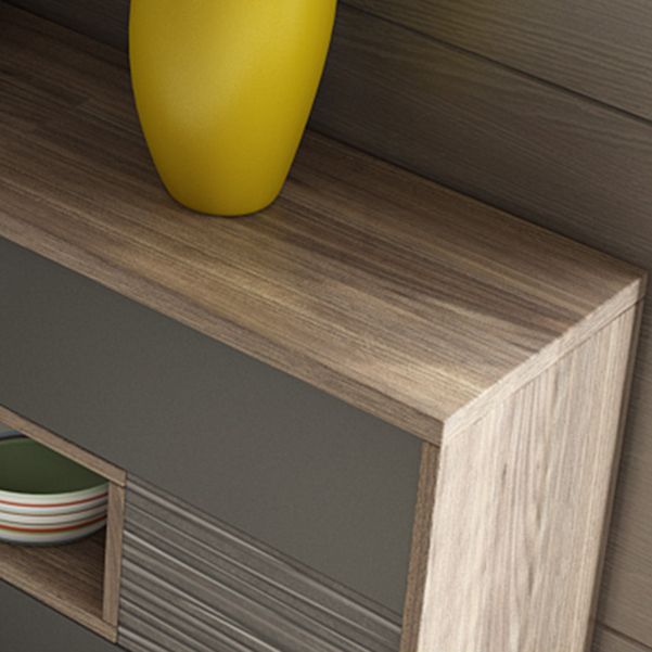 Modernism Wood Sideboard Table Open Storage Server for Living Room Clearhalo 'buffet_sideboard' 'Buffets & Sideboards' 'furn' 'furn_buffet_sideboard' 'Furniture' 'Kitchen & Dining Furniture' 1200x1200_f1b56525-d0cb-4a16-ab06-86f9ba964997